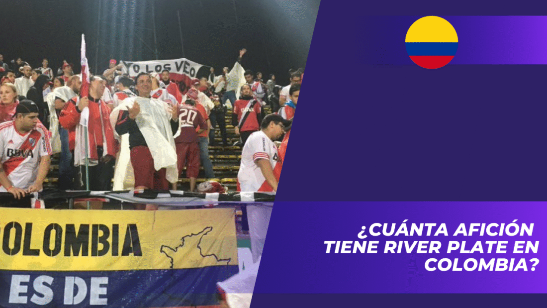 ¿Cuánta afición tiene River Plate en Colombia?